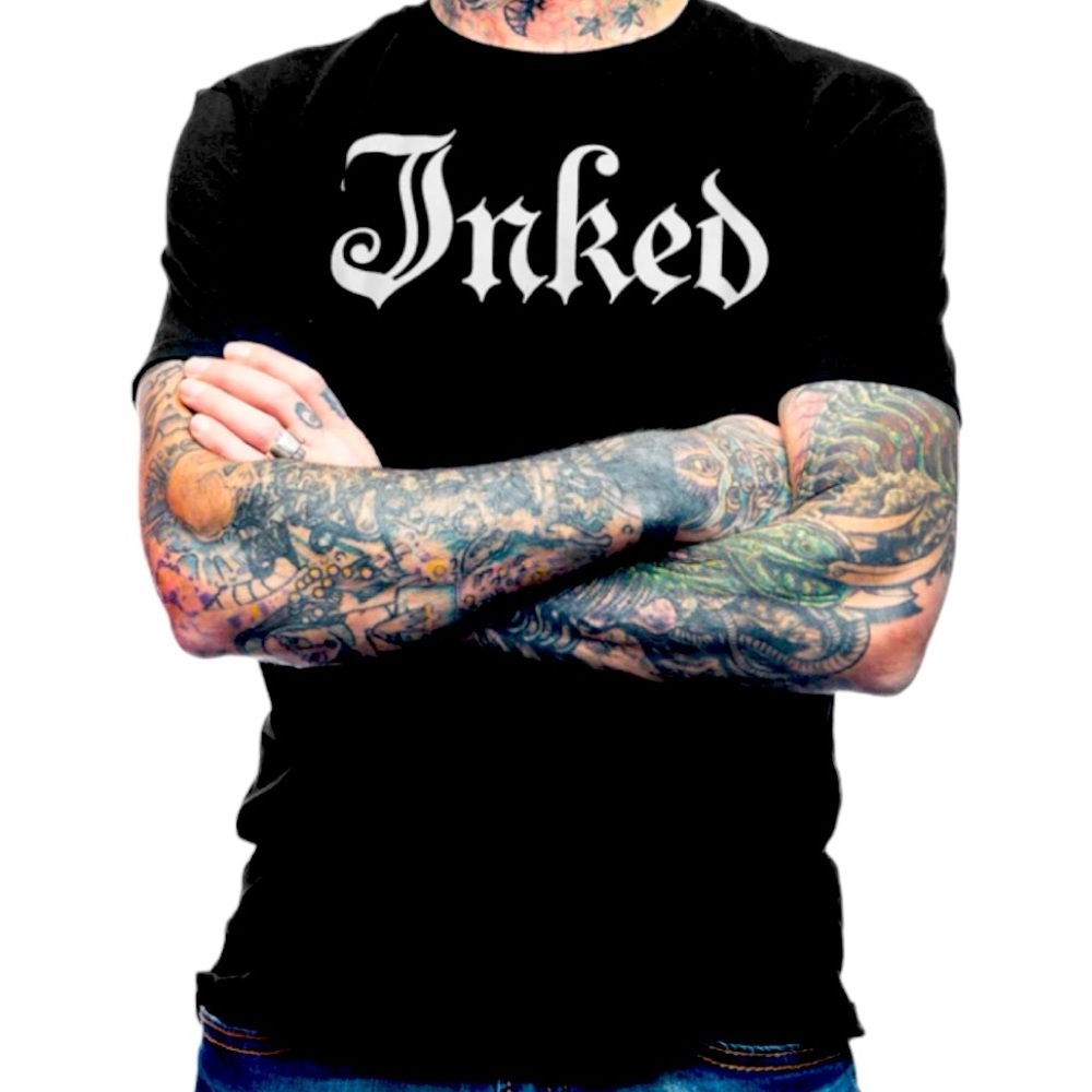 INKED T Shirt Unisex Mens Lg. Womens XL Black NWT​​